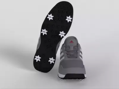 ADIDAS Mens Tech Response 2 Golf Shoe Low-poly 3D model