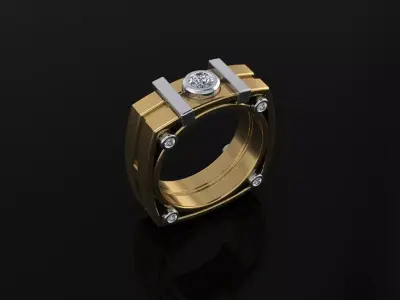 Man Ring 13 3D print model