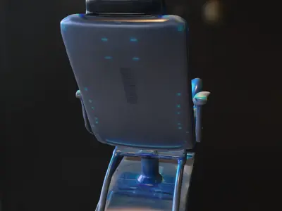 Futuristic Recliner Chair Sci-Fi  3D model