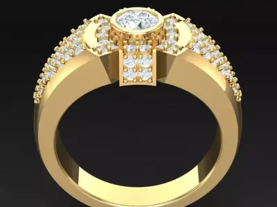 Luxury Men Rings Designs 6MR005 3D print model