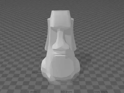 Moai pen HOLDER Free 3D print model