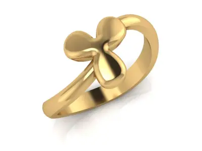 Y alphabet baypass ring 3D print model