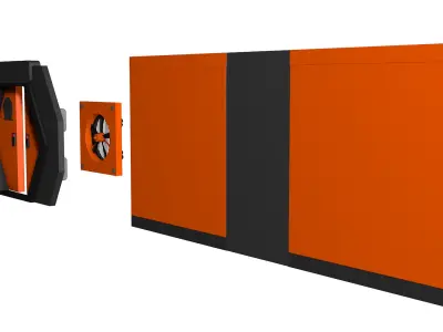 Sci-fi Architecture details 3D model