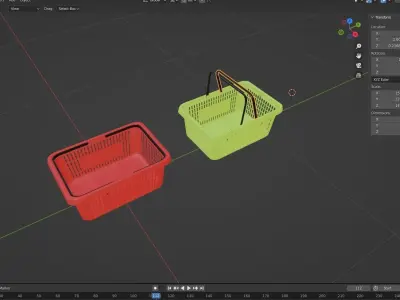 BASKET 04 Low-poly 3D model