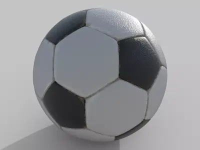 Soccer ball Football Sports equipment Ball 3D model