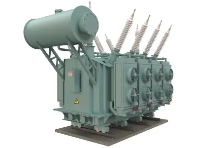 Electrical Transformer 4 3D model
