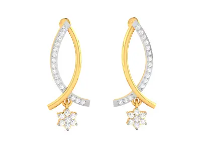 Diamond Earring 3D print model get