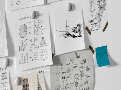 Moodboard Stickers Set 3D model