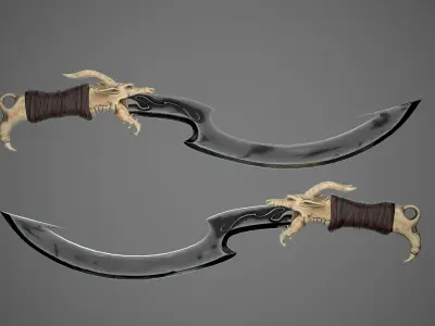Dragon Sword  Low-poly 3D model
