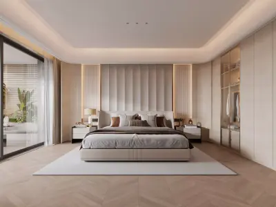 Master bedroom 3D model 3D model