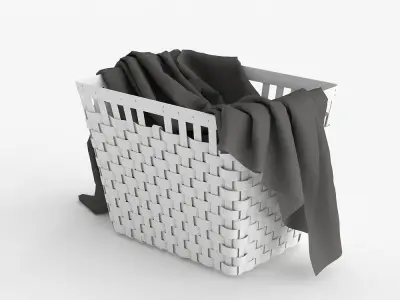 KNARRA Baskets with linens 3D model