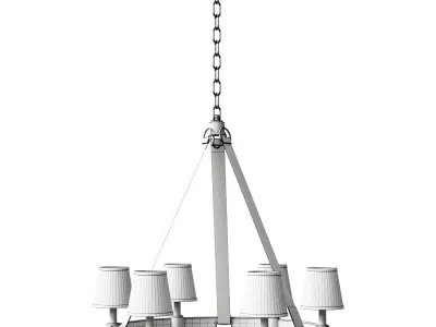 Modern Luxury Riley Medium Ring Chandelier 3D model