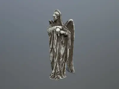 Angel Statue 2 Low-poly 3D model