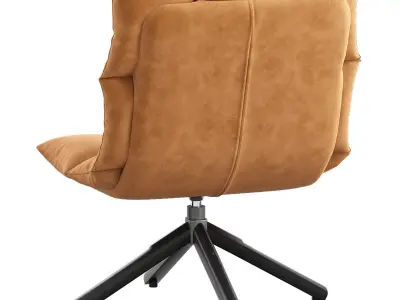 Eleonora Fauteuil Daan cognac 3D model