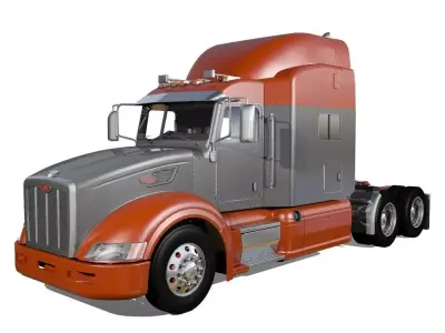 386 Semi Track 3D model