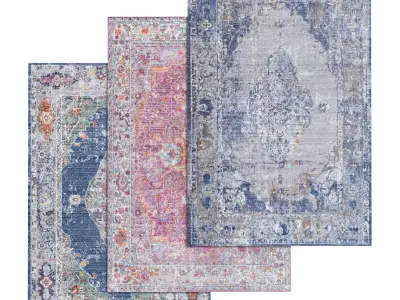Rug Set 1454 3D model