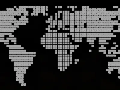 Wall map cubes 3D model