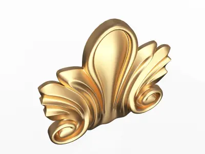 Corbel Carved 03 Low-poly 3D model