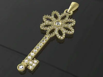 KEY JEWEL  setting stones and prongs good calibrated  3D print model