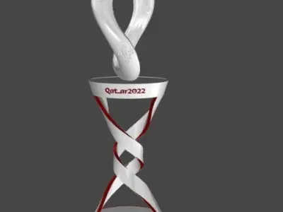 qatar-logo-mundial-2022 3D Model 3D model hourglass with design 3D print model