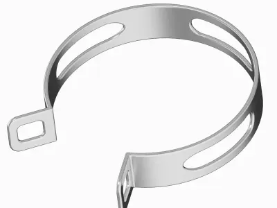 Motorcycle Silencer Bracket 3D print model