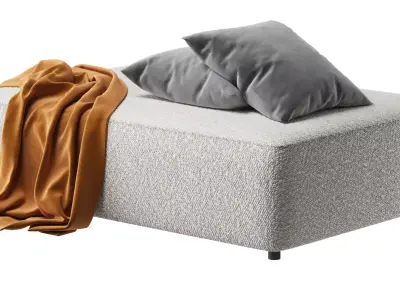 Boucle pouf ottman 3D model