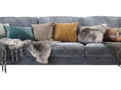 Capri sofa 258 cm 3D model