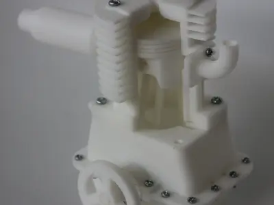 Single cylinder Engine 3D print model