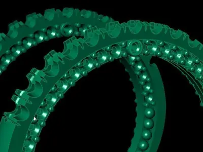 full diamond backring 3D print model