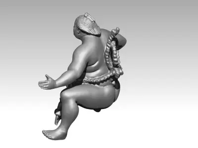Sumo wrestling 3D print model