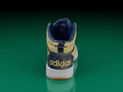 Adidas Hoops 3 Mid LP Game ready Low-poly 3D model