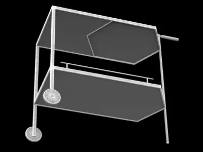 Bar Cart 3D model