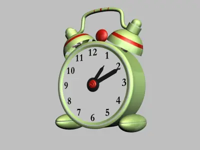 Analog clock Free 3D model
