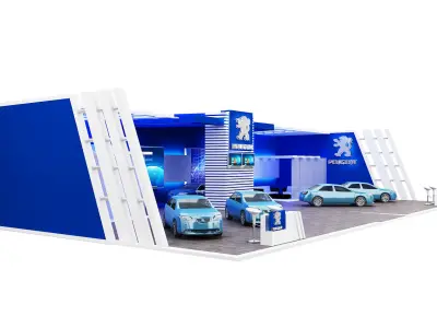 Booth Exhibition Stand a362 3D model