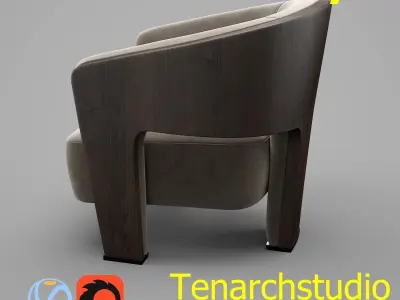 Tenarchstudio Marelli Chloe Armchair Render Ready  3D model