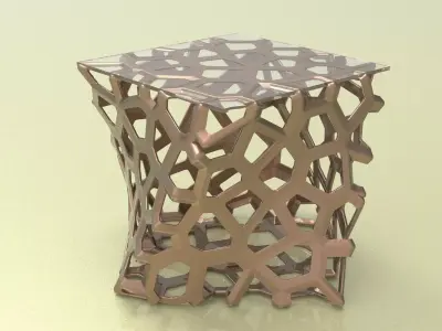 Weaverbird Voronoi Parametric Furniture Design Grasshopper Rhino 3D model