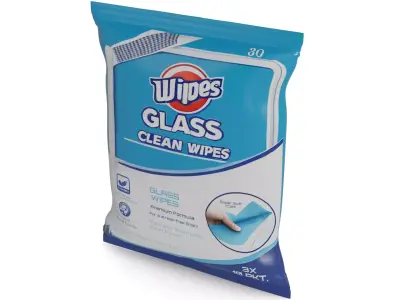 Other car care Glass Cleaner Wipes Low-poly 3D model