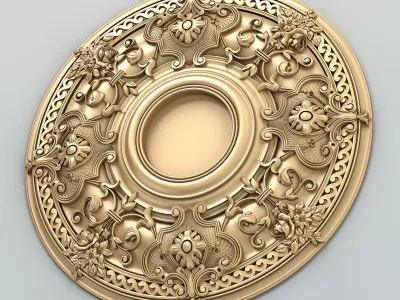 Round rosette 052 3D model