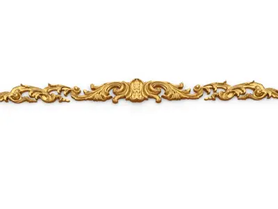 Classic carved decor ornament 410 3D model