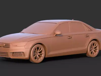 Audi A4 2012 3D print model
