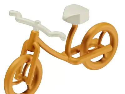 Toddler Bicylce Toy 3D model