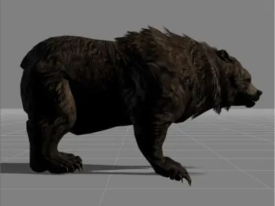 Bear v2 Low-poly 3D model