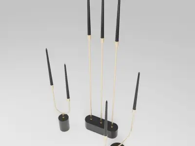 Aytm Grasil Candle Holdes 3D model