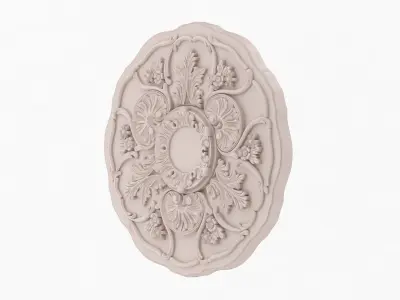 Classic Ceiling Medallion 04 3D model