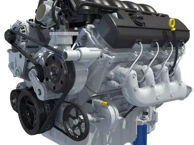 V8 Car Engine 2020 3D model
