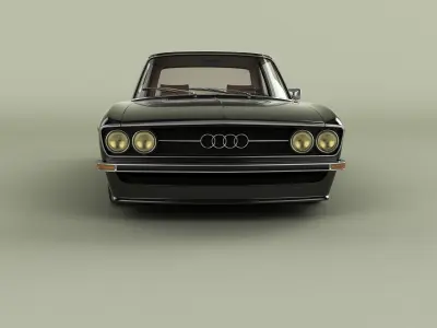 Audi 100 C1 1973 3D model