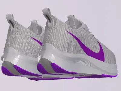 NIKE RUNNING SHOES PBR Low-poly 3D model