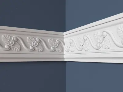 Frieze decorative crown moulding 3D model