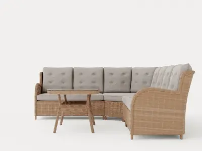 Easton corner sofa Low-poly 3D model