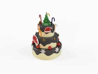 Christmas Cake 3D print model